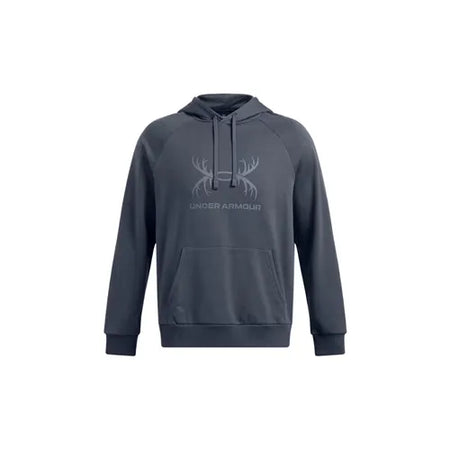 Downpour Gray - Men's UA Rival Fleece Antler Hoodie