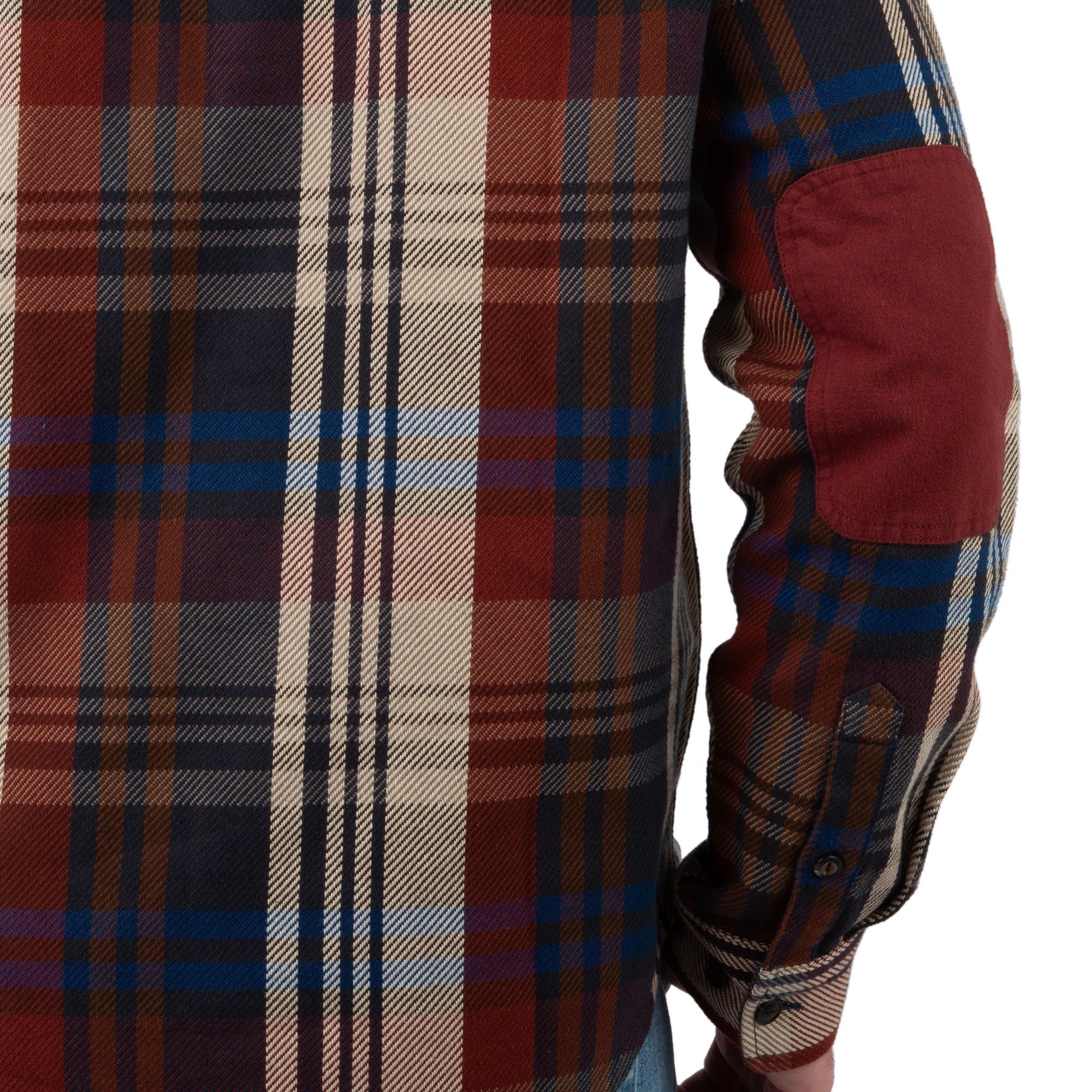 Maple Glaze Plaid - Men's Hardwood Heavyweight Flannel Shirt - Close