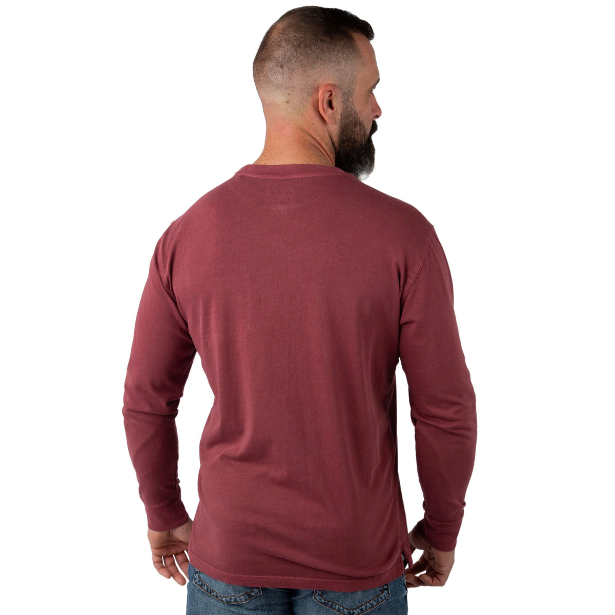 Port - Men's Flush Out Long Sleeve Pocket Tee - Bacl