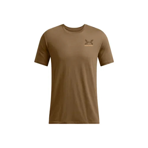 Coyote - Men's UA Schematic White Tail Short Sleeve T-Shirt