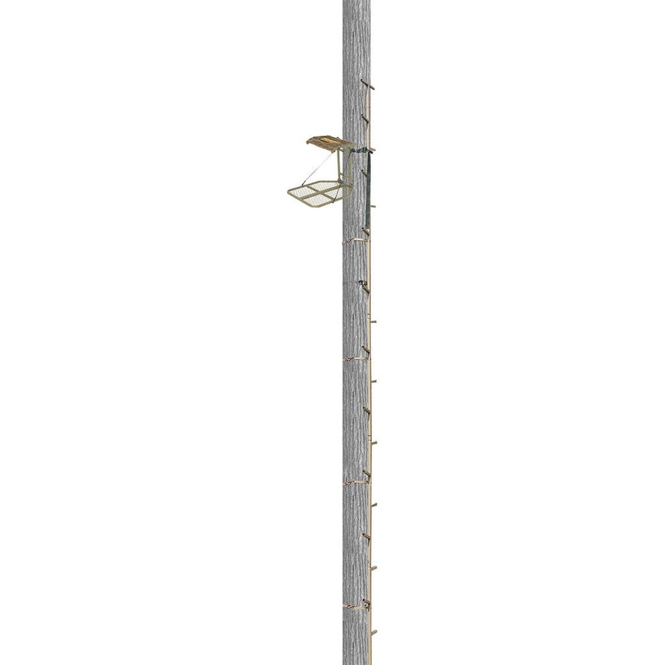 Trophy Treestands Archers Roost Combo Hang On Stand & 20ft. Climbing Sticks