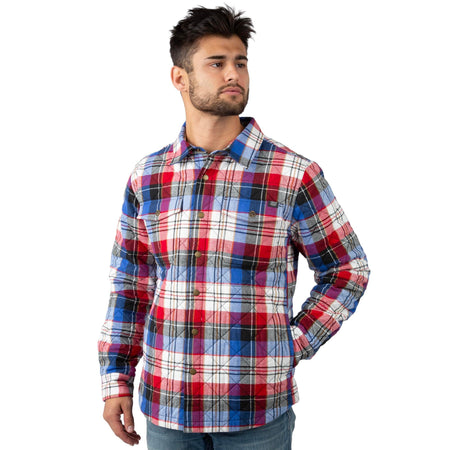 Patriot Plaid - Men's Tinkhamtown Quilted Shirt Jacket