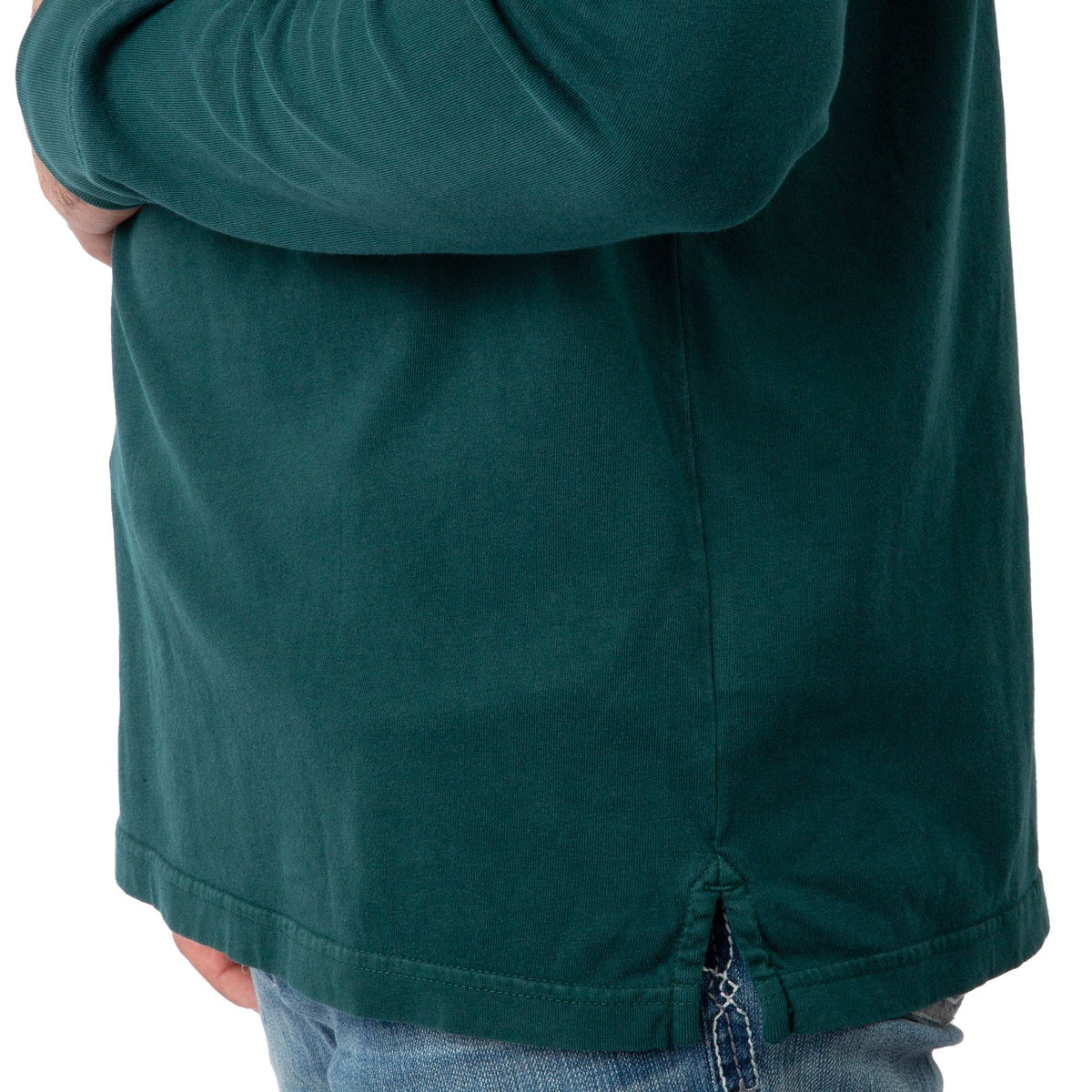 Pine - Men's Flush Out Long Sleeve Pocket Tee - Bottom