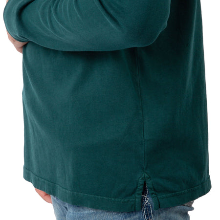 Pine - Men's Flush Out Long Sleeve Pocket Tee - Bottom