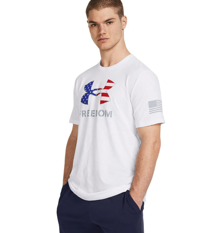 White - Men's UA Freedom Logo T-Shirt