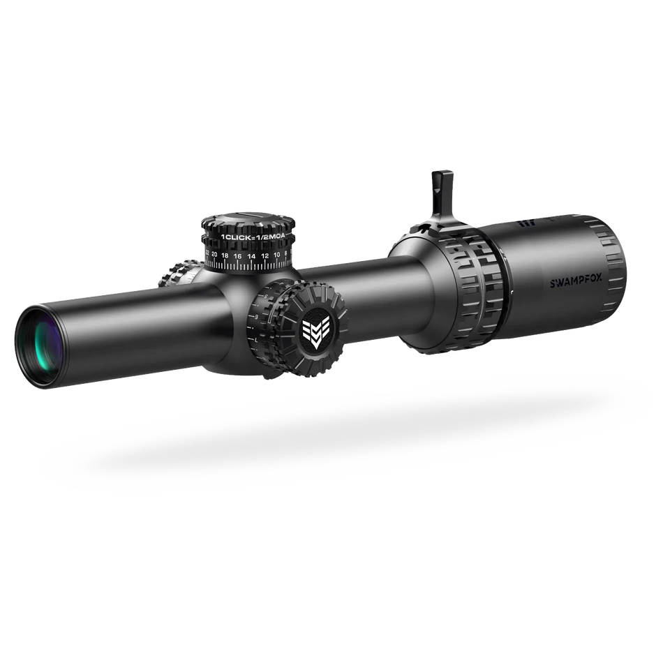Swampfox Arrowhead Riflescope - 1-6x24mm Guerrilla Dot MOA Reticle