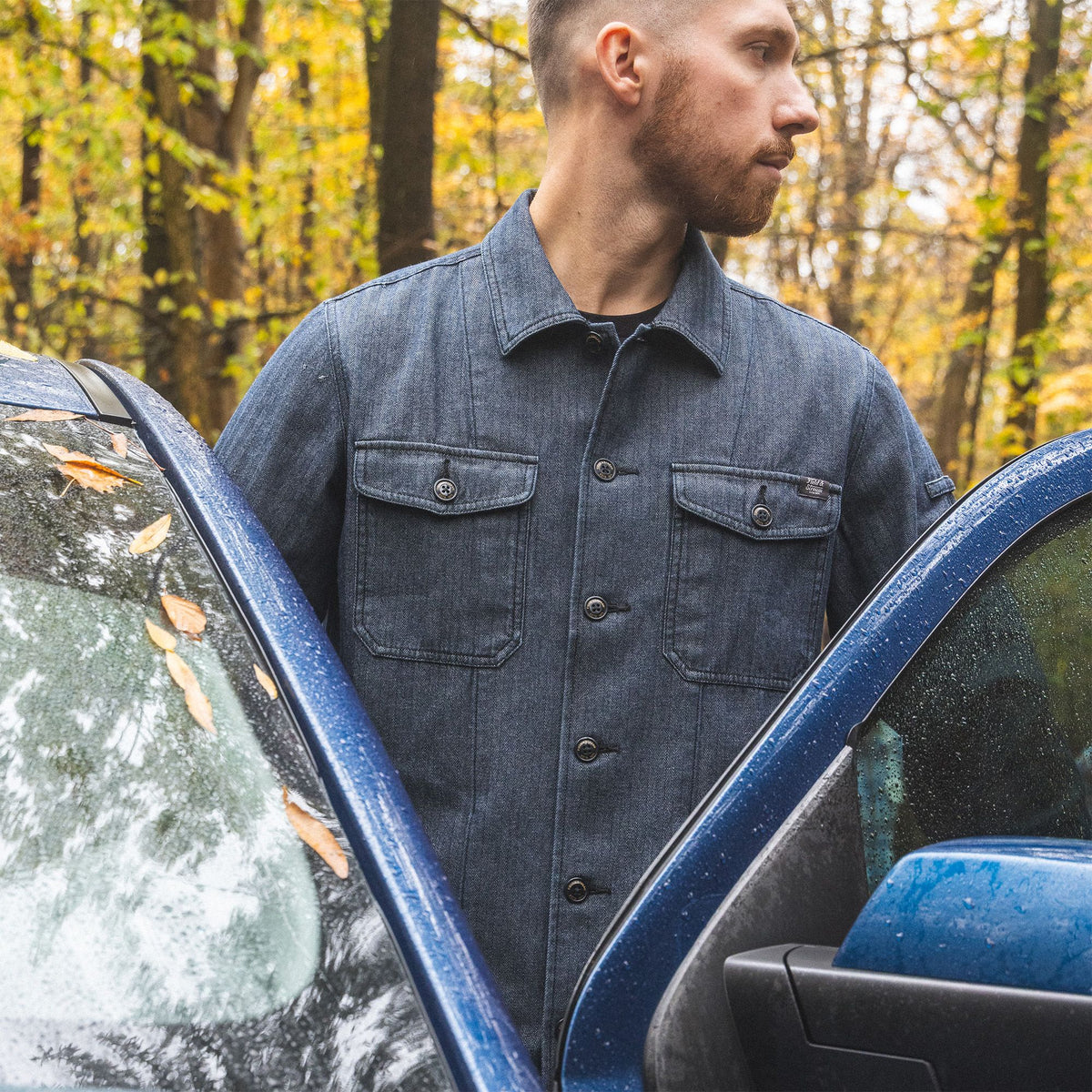 Denim - Men's Epoch Lightweight Twill Shirt Jacket - Lifestyle2