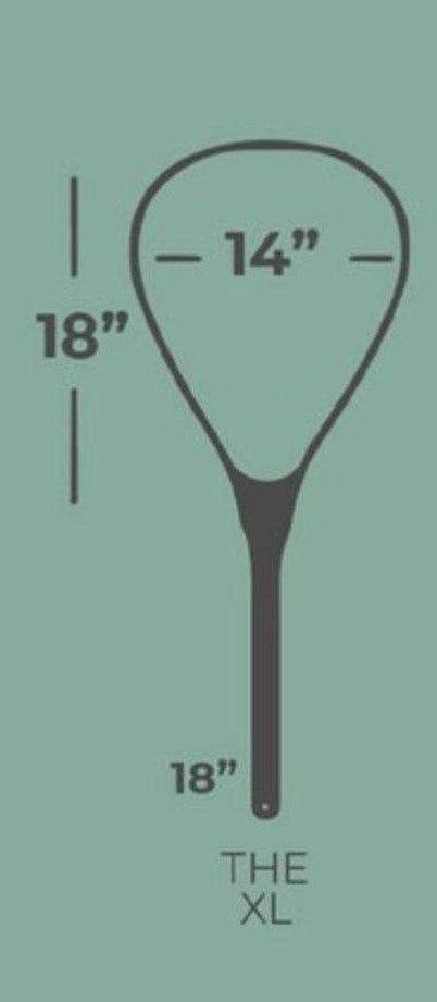 XL 18"x14" - Burl Fly Fishing Traditional Landing Net - Handcrafted & Made in USA