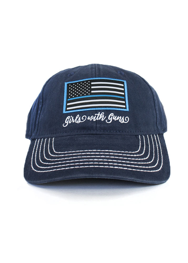 Thin Blue Line Vintage Trucker Hat